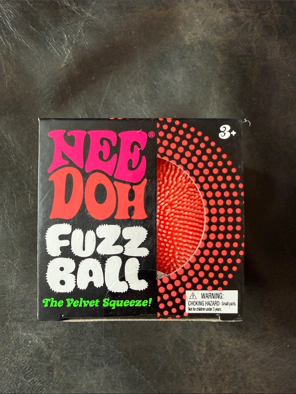 New Authentic Needoh Fuzz Ball - Red